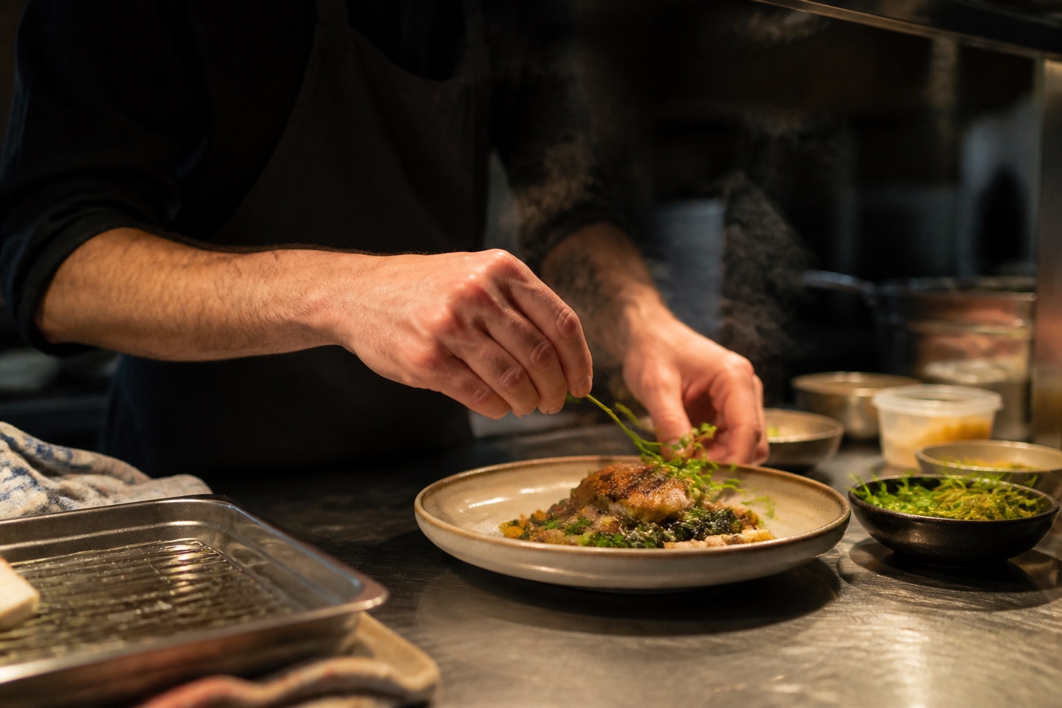 Restaurantküche als Teil der Bildwelt